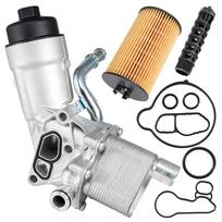 Variklio alyvos aušintuvo filtro korpuso keitimas, skirtas Chevy Cruze Sonic Trax Buick Encore 1.4L Turbo sidabras