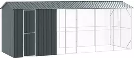Paukščių narvas Antracitas 645 x 208 x 247 cm Cinkuota plienas