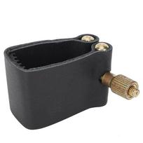 Saksofono ligatūra Juoda PU oda Metalinė Patvari Muzikos Instrumentų Aksesuarai C65 Alto