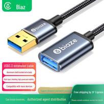 Biaz USB 3.0 Male-to-Female Extension Cable for High-Speed Data Transfer 0.5m