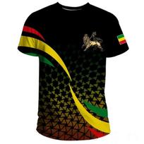 Summer Tigre African Country Flag Men's Print T-Shirt Ghana National Emblem Pattern Casual Oversized Tshirts Male Clothing XXS