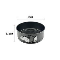 Nelipni metalinė kepimo forma apvali pyrago kepimo skarda Orkaitės kepimo indai Nuimamas dugnas anglinio plieno tortai Formos padėklas Virtuvės kepimo įrankiai 18CM
