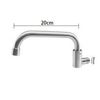 Vienrankis maišytuvas Sieninis virtuvės maišytuvas Vandens filtras čiaupas 20cm