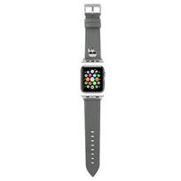 KARL LAGERFELD silikono dirželis APPLE Watch KLAWLOKHG (SAFFIANO KH 42 / 44 mm) sidabro
