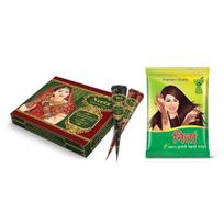 Neeta Henos kūgis (12 vnt. pakuotė) (Henos milteliai 150 g ir Henos tūtelės 12 vnt.)