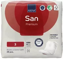 ABENA SAN 2 Premium, įklotai moterims nelaikančioms šlapimo, 30 vnt.