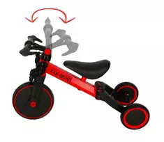 Triratis balansinis dviratukas Trike Fix, raudonas