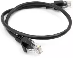 EXD Kabelis Cat5E UTP, 0.5m, juodas