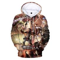 New Attack on Titan 3D Print Hoodie Sweatshirts Men Women Fashion Casual Long Sleeve Pullover Harajuku Streetwear Anime Hoodies S
