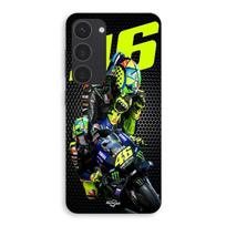 Telefono dėklas - MANIACASE - Samsung Galaxy S23 - Silikonas - Juodas - Valentino Rossi Logotipas Motogp monster juoda