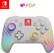 Carruzzo PDP Afterglow Wave Baltas USB žaidimų pultelis Analoginis / skaitmeninis, skirtas „Nintendo Switch“, „Nintendo Switch Lite“, „Nintendo Switch OLED“