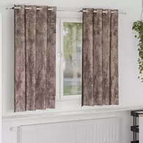 Aksominio tipo užuolaidos 2 vnt. Kapučino 175 x 140 cm Aksomas