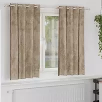 Aksominio tipo užuolaidos 2 pcs šampano 175 x 140 cm Aksomas