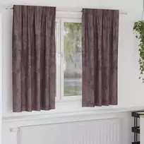 Aksominio tipo užuolaidos 2 pcs Ruda 175 x 140 cm Aksomas