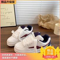 Hong Kong style Baijiu red platform casual board shoes women's ins tide 2025 summer new height increase versatile bread shoes women 35