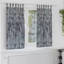 Aksominio tipo užuolaidos 2 pcs Sidabrinė Pilka 175 x 140 cm
