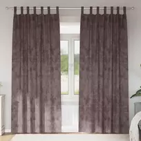 Aksominio tipo užuolaidos 2 pcs Ruda 245 x 140 cm Aksomas