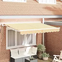 Markizės pakaitinis audinys Geltona ir balta 3,5 x 2 m