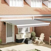 Markizės pakaitinis audinys Šviesiai pilka 4 × 3,5 m
