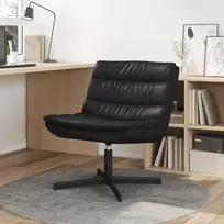 Fotelis Sukamasis krėslas Juoda 63 x 75 x 76 cm Blizgantis PU