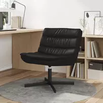 Fotelis Sukamasis krėslas Juoda 63 x 75 x 76 cm Dirbtinė oda