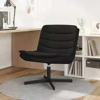 Fotelis Sukamasis krėslas Juoda 63 x 75 x 76 cm audinys
