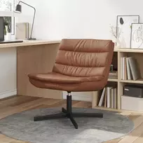 Fotelis Sukamasis krėslas Ruda 63 x 75 x 76 cm Antikinis PU