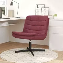 Fotelis Sukamasis krėslas Vyno raudona 63 x 75 x 76 cm audinys