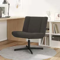 Fotelis Sukamasis krėslas Tamsiai pilka 63 x 75 x 76 cm Avikailis