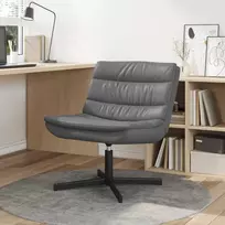 Fotelis Sukamasis krėslas Pilka 63 x 75 x 76 cm Dirbtinė oda