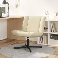 Fotelis Sukamasis krėslas Kreminė 63 x 75 x 76 cm audinys