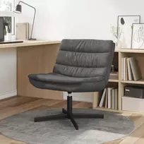 Fotelis Sukamasis krėslas Juoda 63 x 75 x 76 cm Antikinis PU