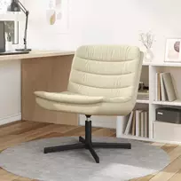 Fotelis Sukamasis krėslas Kreminė 63 x 75 x 76 cm audinys