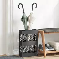 Lietaus skėtis stovas Juoda 28 x 12 x 41 cm Plienas