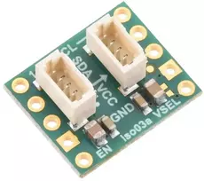 ISO1640 - Dvikryptis I2C izoliatorius su izoliuotu maitinimo šaltiniu - JST SH 4 kontaktų - 5V/3.3V, 200mA - Pololu 5393