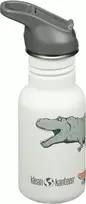 Klean Kanteen Vaikiškas „Kanteen Classic Narrow“ (su atlenkiamu dangteliu) buteliukas, 355 ml / 12 uncijų, „Dino Skate“
