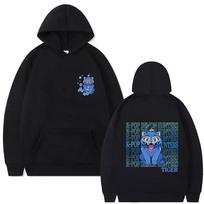 Kpop Demon Hunters Derpy Tiger Graphic Hoodie Men Women Fashion Cartoon Trend Streetwear Man Clothing Oversized Hoodies S