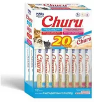 Inaba Churu kreminis skanėstas katėms su tunu ir jūrų gėrybėmis, 20 vnt. dėžutėje