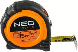 Neo Tools Ruletė NEO, 5 m x 25 mm, su guma ir magnetu, nailoninė juosta