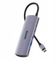 Unitek šakotuvas 4w1 USB-C 10Gbps, 2x USB-A ir 2x USB-C H1112DGY01
