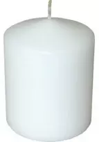Mondex CLASSIC CANDLES žvakė, vidutinio cilindro formos, 7x7x14 cm, baltas parafinas