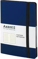 Užrašų knyga PARTNER SOFT, Axent, A5, langeliais, 96 lapai, 80gsm, PU viršelis, mėlynos sp.