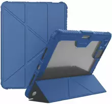 Nillkin Bumper PRO Protective Stand dėklas Multi-angle skirtas iPad Pro 11 2024 Sapphire Mėlyna