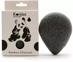 Jaukeja Šveičiamoji veido Konjac kempinėlė su natūraliai antibakterine bambuko anglimi