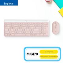 Logitech MK470 Ultra-thin Wireless Keyboard Mouse Combo rožinė