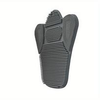 Multifunctional Extra-Large Thick Suction Cup Back Scrubber with Soft Bristles for Deep Massage and Cleansing, Ergonomic Design pilka spalva