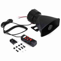5 garso tonai 300db automobilio furgono sunkvežimio megafonas garsus oro ragas sirena PA mikrofonas garsiakalbis ce black