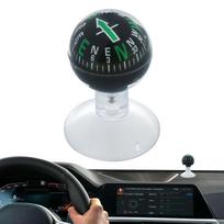 Prietaisų skydelio rutulinis kompasas - Skaidri krypties skalė Siurbtukas Automobilio gidavimo priemonė | Nešiojamas automobilinis See description juoda