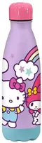 Kids Euroswan - Akcesoria licencyjne Vaikams skirtas „Euroswan“ – licencijuoti priedai, minkštas aliuminio buteliukas – 500 ml | „Hello Kitty“