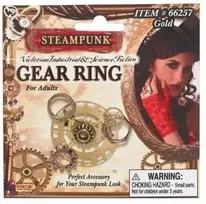 Rubies Steampunk piršto žiedas
